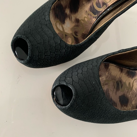 Sam Edelman Evelyn peep toe slingback pumps - Picture 3 of 7